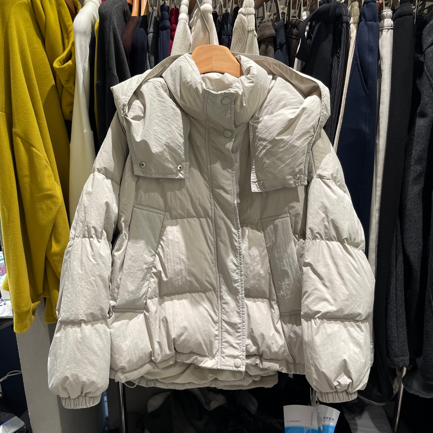 连帽设计90白鸭绒羽绒服女冬季