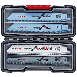 博世马刀锯条套装20件套S922BF切割金属木材锯条套装附件收纳盒