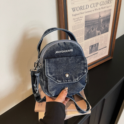 牛仔布小包包女高级感单肩斜挎包