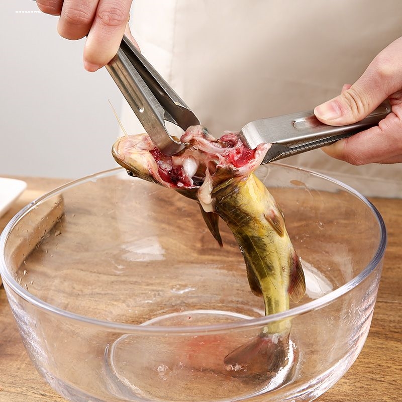 加厚款杀黄辣丁夹子黄骨鱼神器三角峰专用工具不锈钢杀鱼夹子