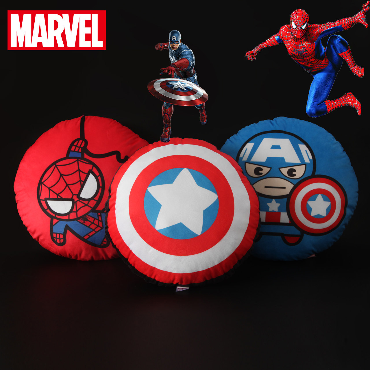 Disney Man Wai The Avengers circular comic sofa Pillows automobile Sleep Cushion customized Funny lovelyin the Home Fabric , Pillow/Pillow  category - from Buy2taobao.com to provide professional Taobao agent buy service
