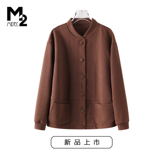 M2女装春秋弹力夹克长袖外套