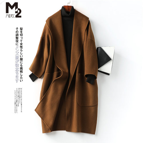 m2女装秋冬新款大码妈妈毛呢大衣