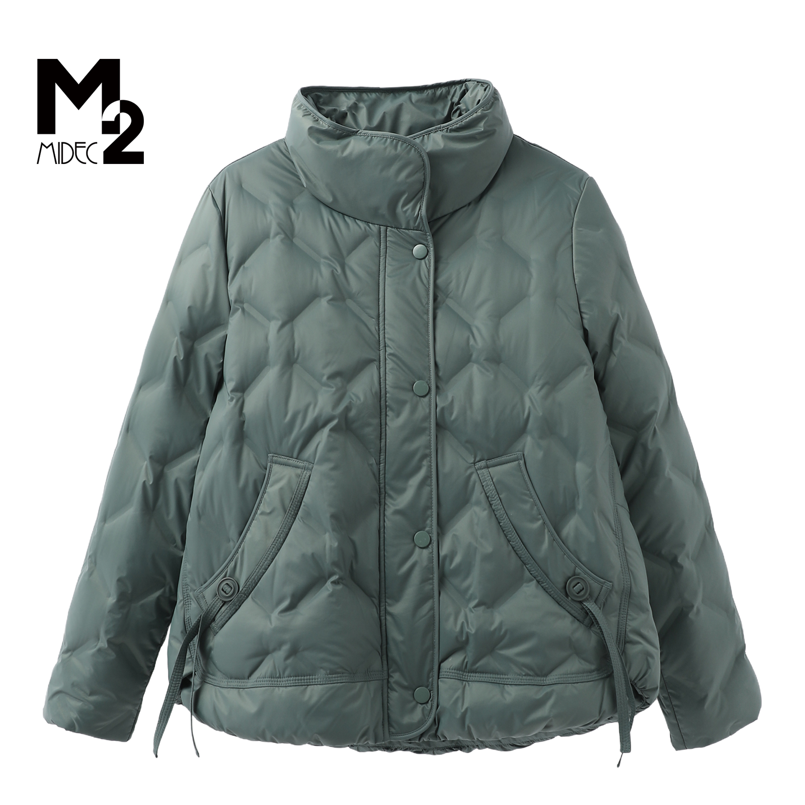 M2女装中年妈妈休闲白鸭绒羽绒服