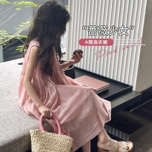 女童连衣裙夏季2026新款儿童洋气公主裙夏装生日裙中大童背心裙子