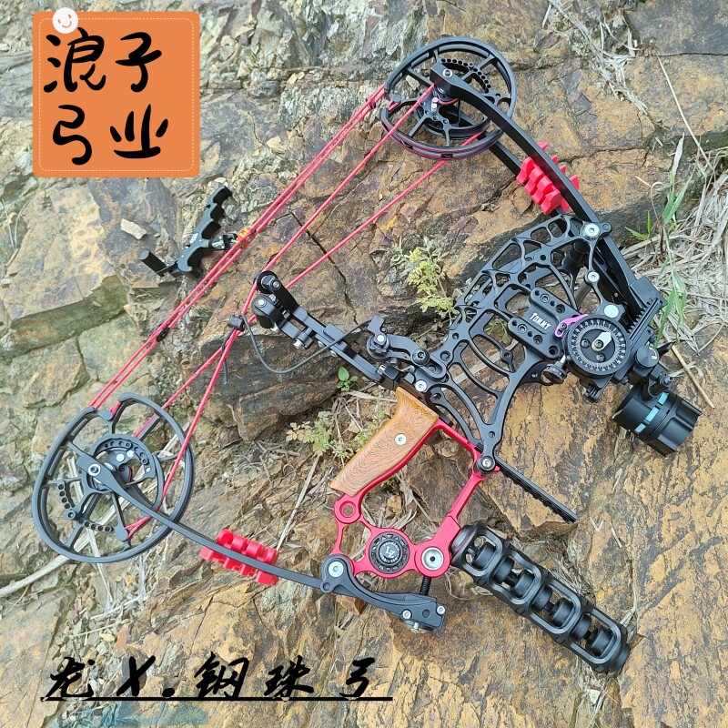 龙x钢珠两用弓CNC复合弓射箭短轴