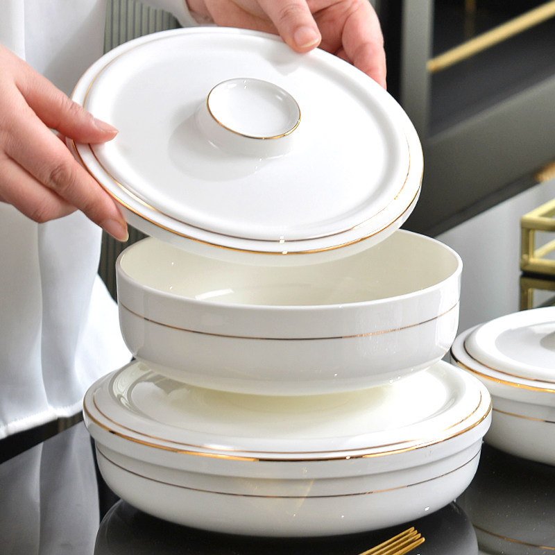 隔水炖碗陶瓷蒸蛋碗带盖盘子保鲜碗汤盘粉蒸肉专用碗饭碗家用烤箱,餐饮具,盘,淘宝优惠券,粉丝福利购,淘宝优惠卷