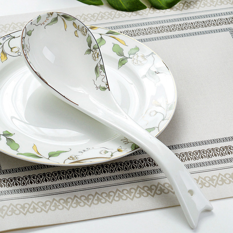 大勺子粥勺油勺火锅勺陶瓷汤勺