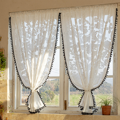 美人胚子免打孔厨房隔断门帘窗帘