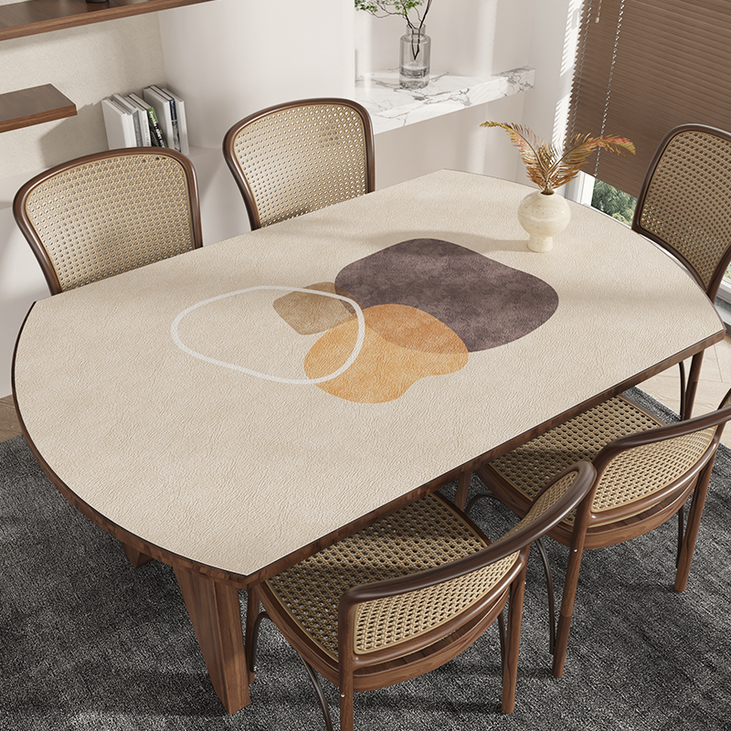 防水防油支持定制皮革侘寂风桌布