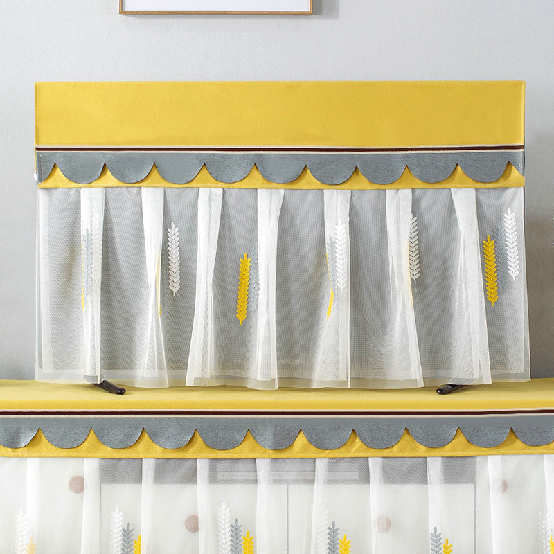 电视机防尘罩套盖布布2025年液晶新款柜盖巾65寸55寸蕾丝电视罩