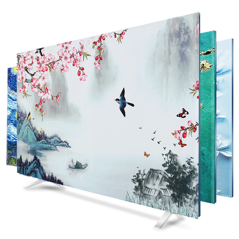 55英寸曲面中式风壁挂电视机罩