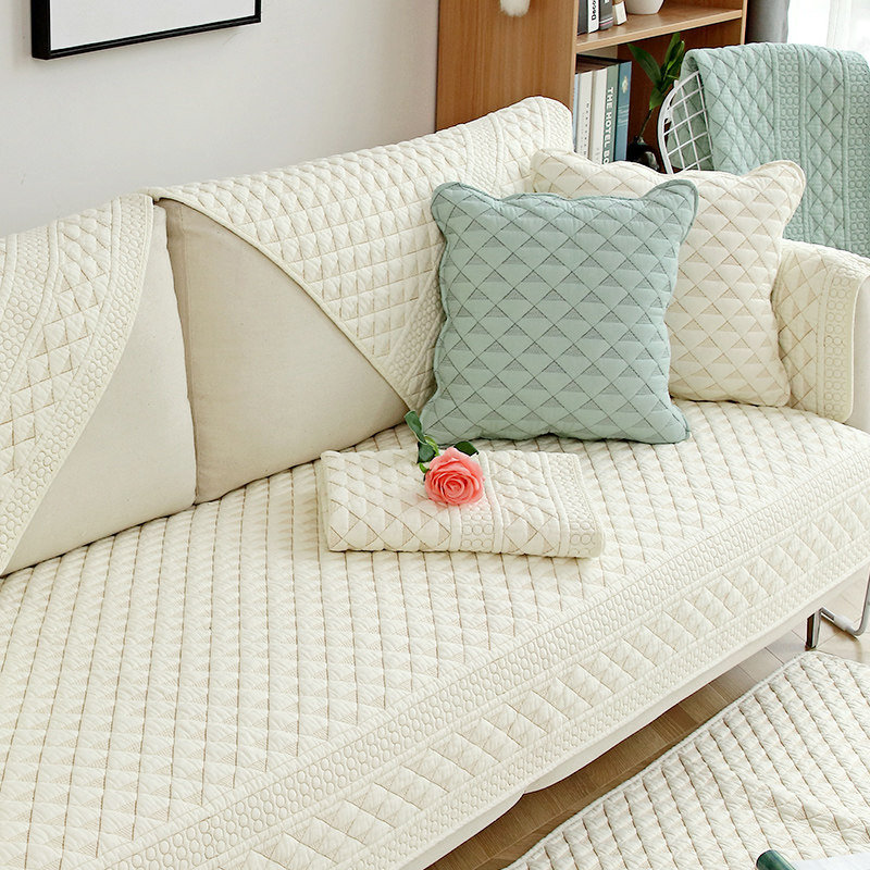四季水洗棉沙发垫纯色北欧沙发垫现代简约全棉布艺沙发坐垫子全盖,居家布艺,沙发垫,淘宝优惠券,粉丝福利购,淘宝优惠卷
