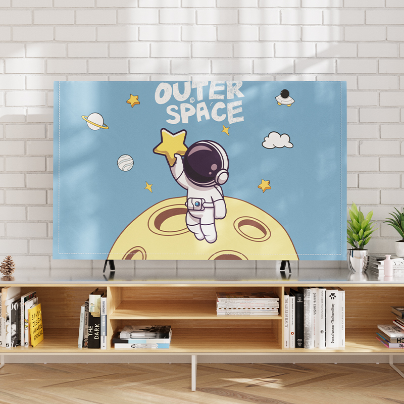 美人胚子布艺电视机罩太空人