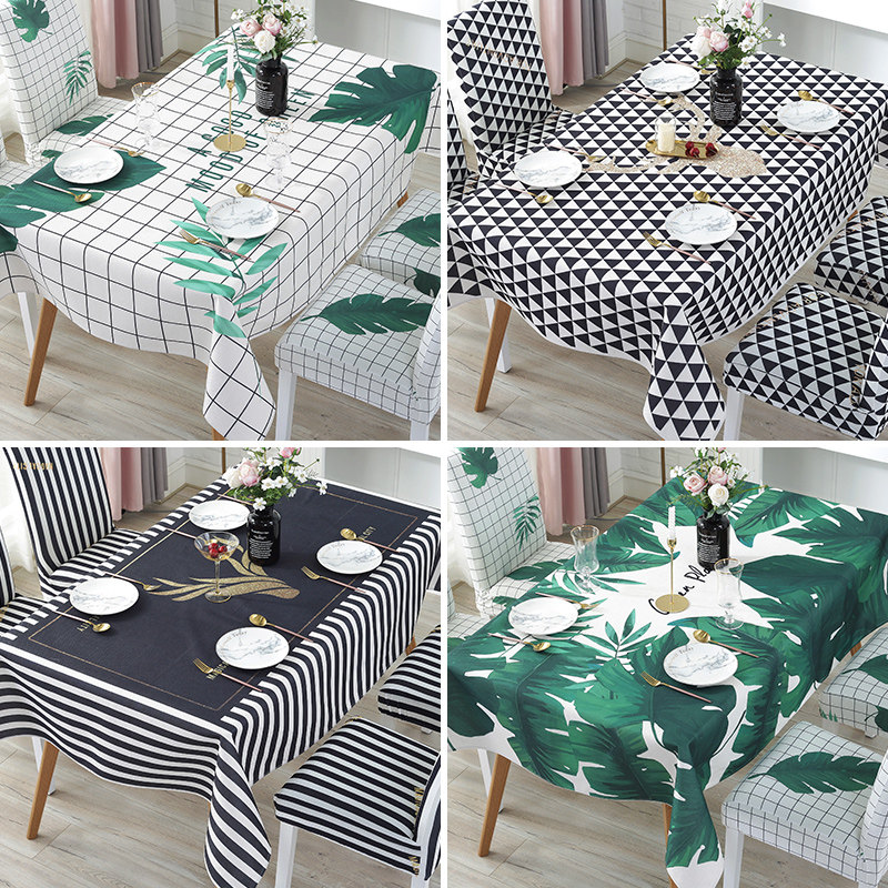 桌垫子小清新布艺防水防烫免洗桌布北欧茶几网红餐桌椅子套罩,居家布艺,桌布,淘宝优惠券,粉丝福利购,淘宝优惠卷