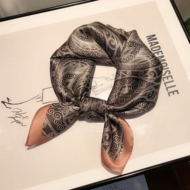 真丝丝巾小方巾女百搭