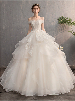 婚纱新款大码梦幻蓬蓬裙轻婚纱