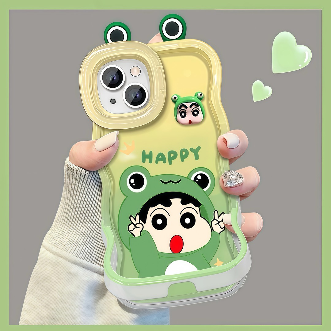 Happy青蛙小新适用多型号手机壳