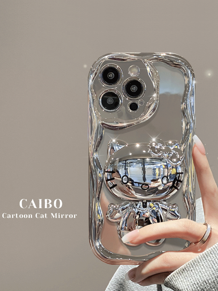 电镀kt猫镜子镜面适用多型号华为