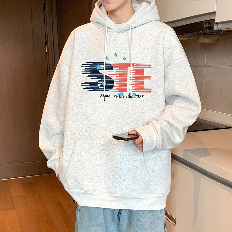 卫衣男春秋季2026新款宽松大码港风帽衫美式休闲男生外套套头上衣