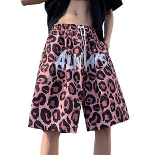 沙滩裤男夏季薄款花短裤运动潮牌宽松睡裤休闲五分泳裤速干大裤衩