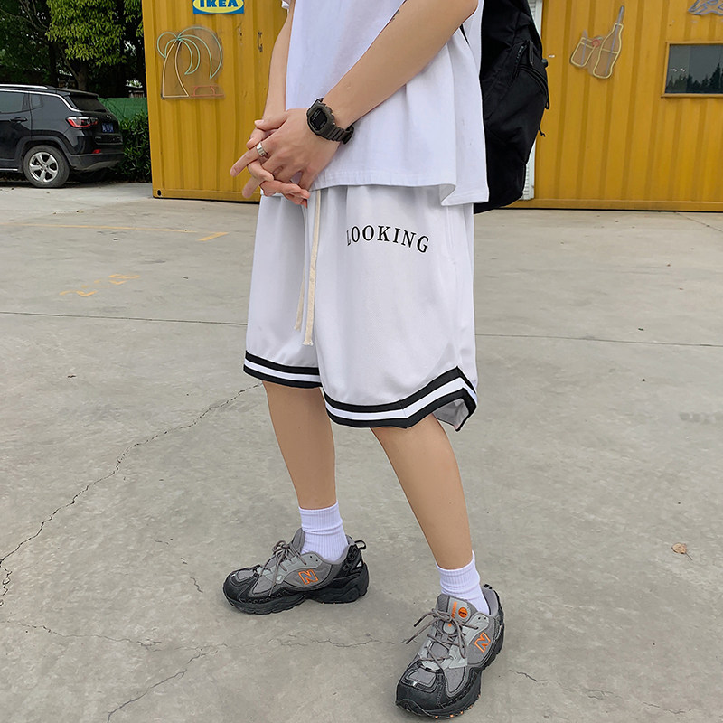 工厂销港风短g裤男夏季韩版潮流休闲五分裤宽松青年速干沙滩裤运