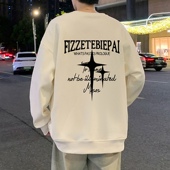 卫衣男秋冬季 圆领上衣 oversize港风大码 2026新款 休闲潮牌套头男装