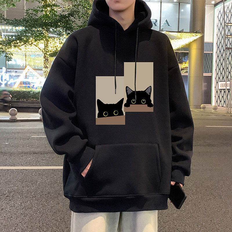 重磅连帽卫衣男春秋季2026新款宽松潮牌美式男生帽衫ins港风外套