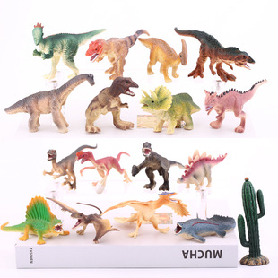 盲盒手办恐龙系列蛋糕摆件情景摆设霸王龙异齿龙迅猛龙男孩生日礼