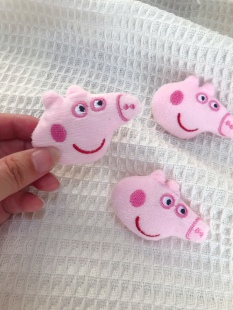 狗狗毛绒发声玩具迷你号小粉猪bb叫摇铃响纸小体狗幼犬茶杯犬奶狗