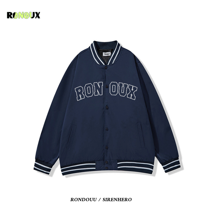 HIPHOP潮牌美式棒球服外套男女春秋学院风宽松休闲情侣飞行员夹克