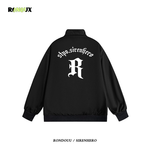 美式复古潮牌棒球服外套男女春秋