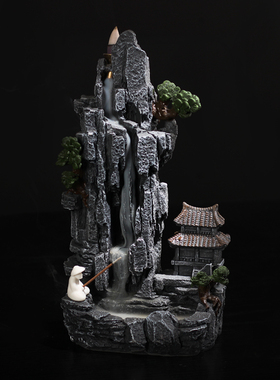 室内倒流香炉仿古风招财创意摆件