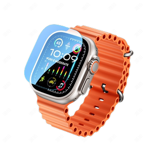适用AppleWatchUltra2保护膜iwatchUltra钢化膜二代2023新款Ultra苹果手表贴膜iWatch表膜WatchUItra全屏玻璃