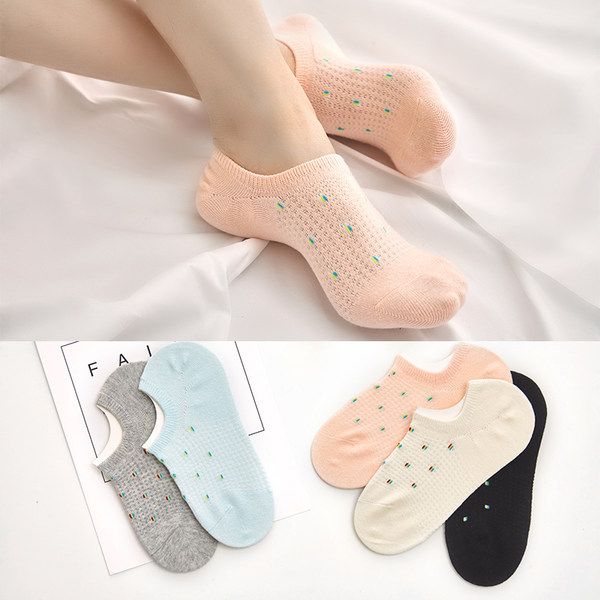 日本阪织屋 薄款女式船袜 5双 天猫优惠券折后￥19包邮（￥29-10）