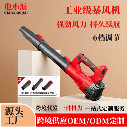 德系大功率工业级锂电暴风吹风机充电鼓风机吹雪机吹灰枪除尘器