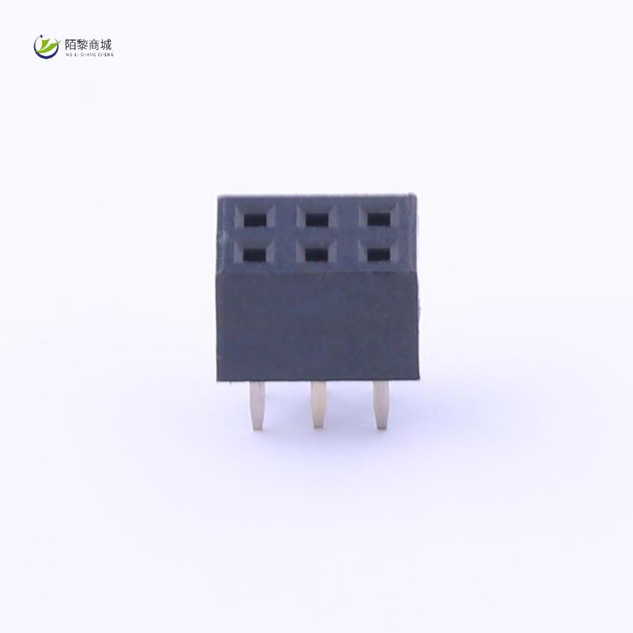 全新原装2.0-2*3P母正品/排母 间距2.00mm 6Pin(