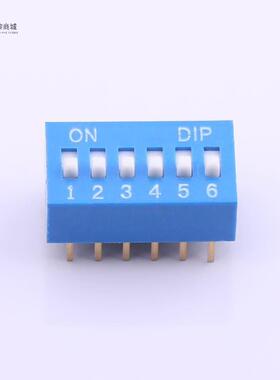 全新原装DS-06BP正品/蓝色6PIN-2.54mm立式直插正拨拨码