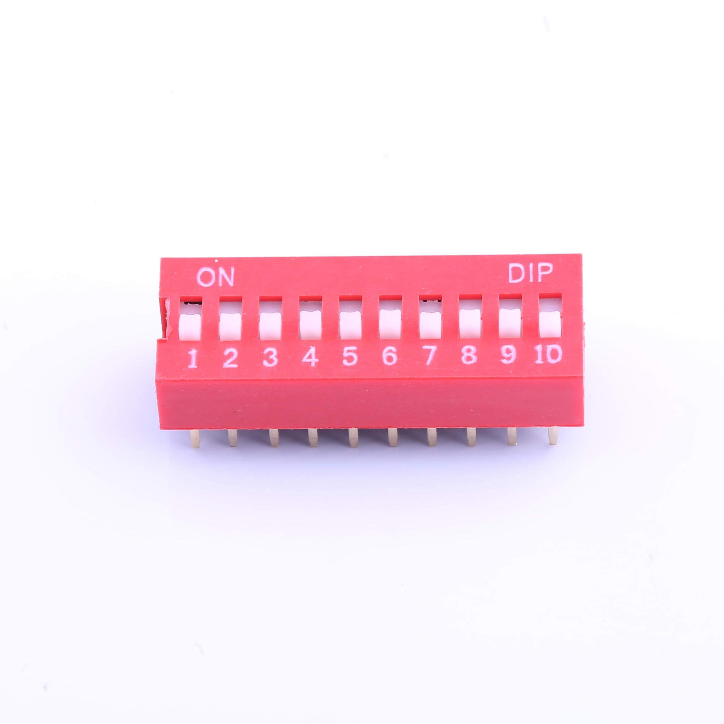 全新原装DS-10RP正品/红色10PIN-2.54mm立式直插正拨拨码