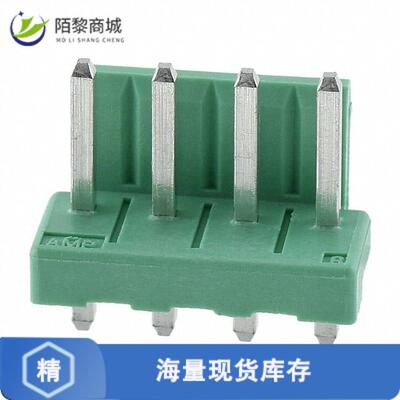 全新原装6-1123723-4正品/CONN HEADER VERT 4POS 3.96MM