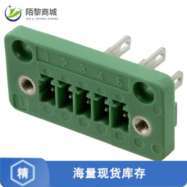 全新原装1829374正品/TERM BLK HEADER 5POS GREEN