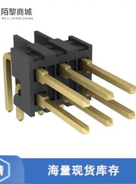 全新原装1-86479-5正品/CONN HEADER R/A 6POS 2.54MM