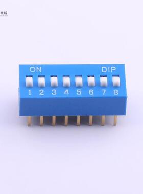 全新原装DS-08BP正品/蓝色8PIN-2.54mm立式直插正拨拨码