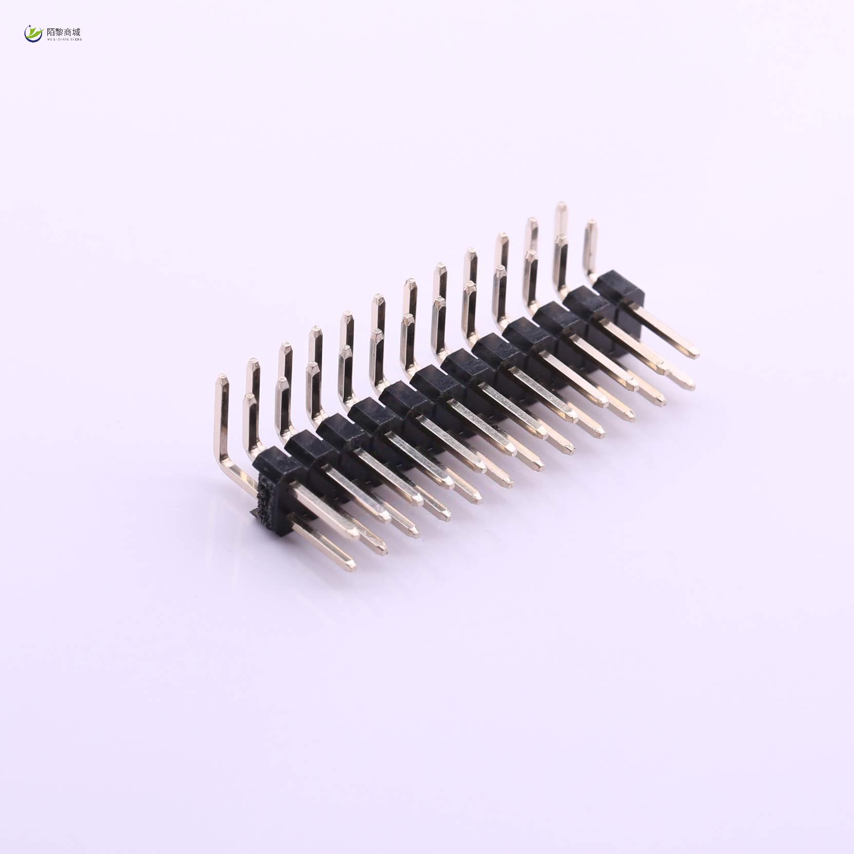 全新原装2.54-2*12P弯针正品/间距2.54mm 24Pin(2x12