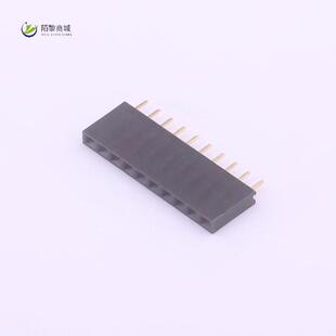 全新原装2.54-1*10P母正品/排母 间距2.54mm 10Pin