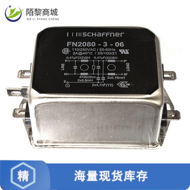全新原装FN2080-3-06正品/LINE FILTER 110/250VAC 3A