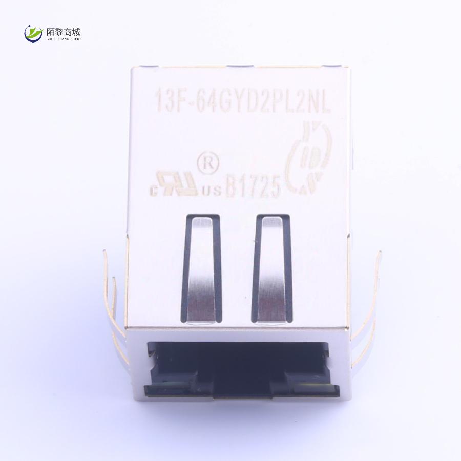 全新原装13F-64GYD2PL2NL正品/类型：RJ插座