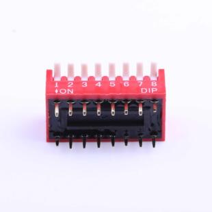 2.54mm立式 全新原装 红色8PIN 08RP正品 直插