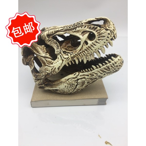 侏罗纪仿真恐龙头骨骨骼模型化石