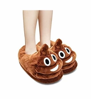 In ins creative cartoon Funny Big Foot Plush Cotton Slipper Женская зимняя пара пара теплые хлопковые туфли индивидуальность домашняя обувь
